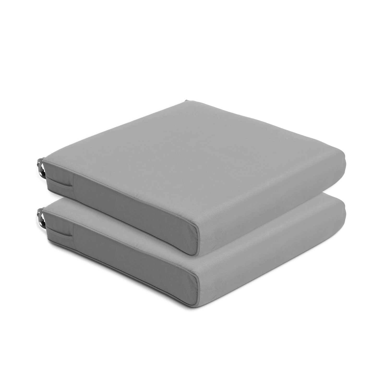 Outdoor Chair Cushion , Removable Cover with Hidden Zipper, Adaptable Secure Ties - Gray - Aoodor